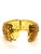 Yellow Bochic “Capri” Vintage Natural Yellow Citrine Cuff Set In 18K Gold & Silver For Sale - Image 8 of 9