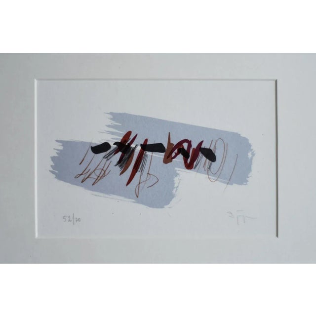 Gray Lars Sjögren, Composition, 1970s, Color Lithograph, Framed For Sale - Image 8 of 8
