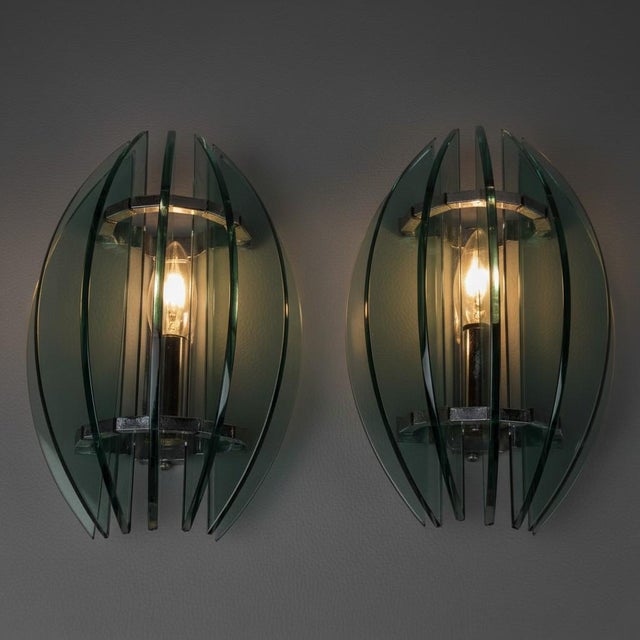 Vintage Wall Lamps in Smoked Glass from Veca, 1970s, Set of 2 For Sale - Image 10 of 14