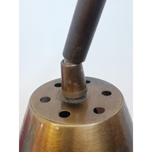 Brass Floor Lamp by Jacques Adnet for Valenti, 1960s For Sale - Image 6 of 11