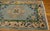 1920s Sky Blue Floral Medallion Antique Chinese Art Deco Rug 3'7" X 5'4" Handknotted Wool Carpet For Sale - Image 4 of 8