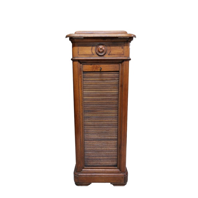 Antique Shutter Cabinet, 1910 For Sale - Image 6 of 6