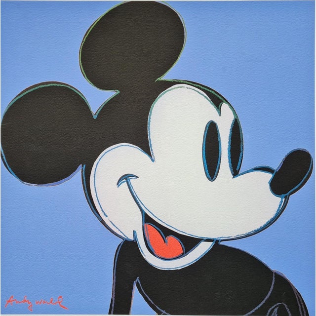 After Andy warhol " Mickey Mouse " limited edition lithograph by cmoa. stunning limited edition of 500 numbered in pencil...