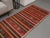 1970s 1970s Vintage Handmade Wool Cotton Red Runner Rug For Sale - Image 5 of 11