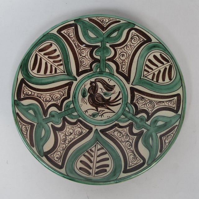 Brown Pottery Plate from Gorriz, Teruel, Spain, 1960s For Sale - Image 8 of 8