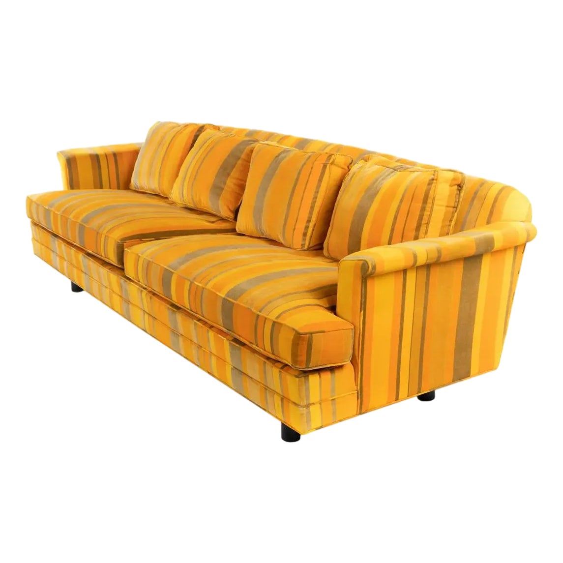 1960s Dunbar Sofa Original Jack Lenor Larsen Fabric | Chairish