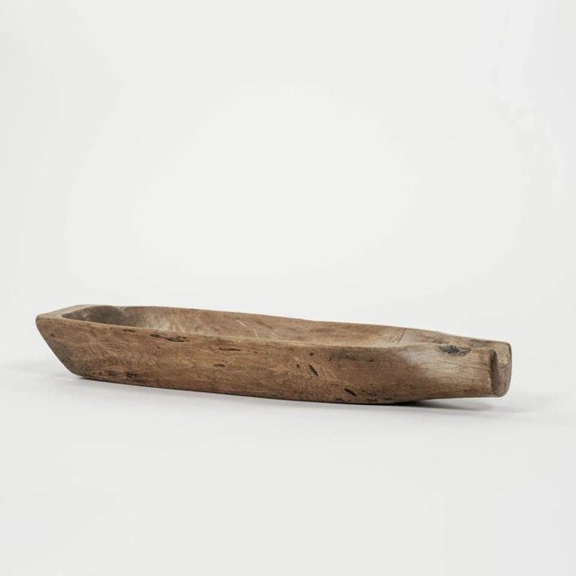 Brown Rustic Swedish Spouted Salting Trough For Sale - Image 8 of 9