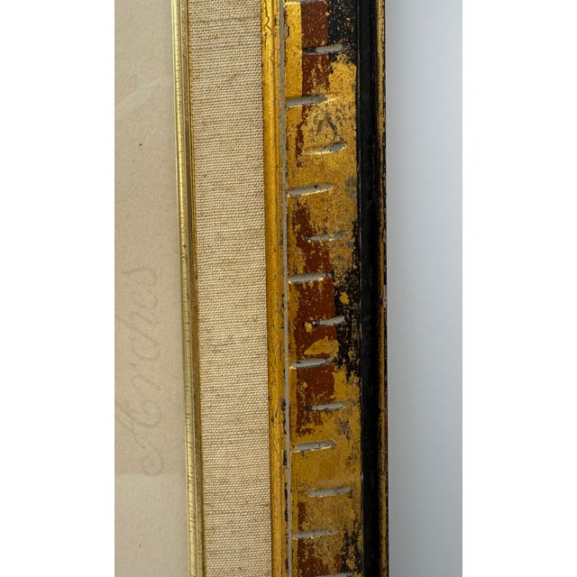 1970s C. 1973, "Amos", Color Lithograph in Vintage Frame, Expressionist, Artist Reuven Rubin For Sale - Image 5 of 11