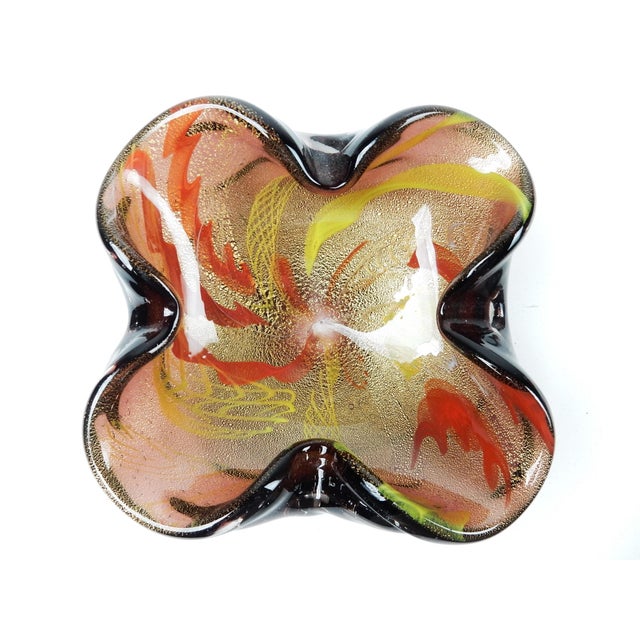 Mid 20th Century Mid-Century Murano Italy Art Glass Bowl Lot - Set of 3 For Sale - Image 5 of 8