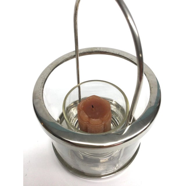 Vintage Hurricane Candle Holder Silver Plate India For Sale - Image 9 of 9