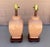 Mid-Century Modern Vintage Peach Colored Asian Ginger Jar Style Table Lamps-Pair For Sale - Image 3 of 8