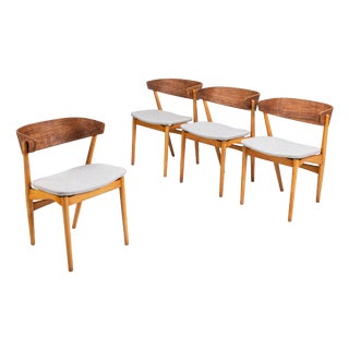 No. 7 Dining Chairs by Helge Sibast for Sibast, 1950s, Set of 4 For Sale