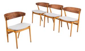 No. 7 Dining Chairs by Helge Sibast for Sibast, 1950s, Set of 4