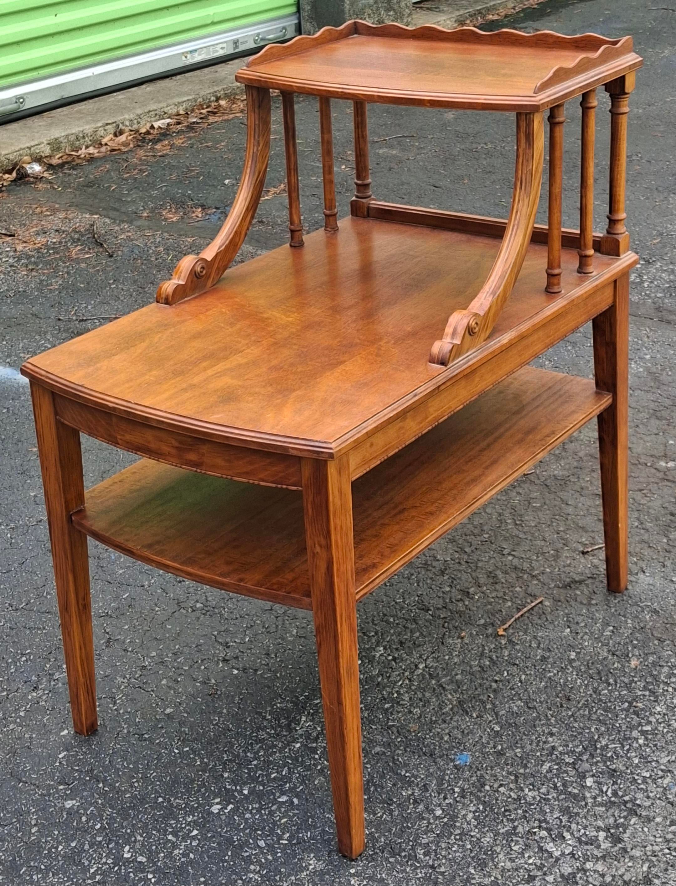 Mersman Three Tier Mahogany Side Table, Circa 1940s | Chairish