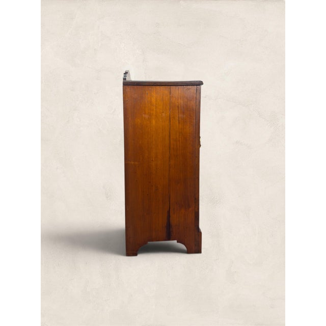 1910s Antique English Oak Bedside Pot Cupboard Nightstand For Sale - Image 5 of 7