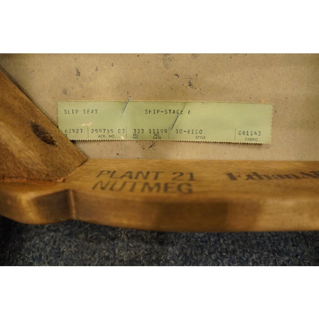 Ethan Allen Heirloom Nutmeg Maple Colonial Early American Spindleback Dining Side Chair 10-6100 For Sale - Image 12 of 12