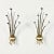 Stilnovo Style Italian Brass and Enamel Sconces - Pair For Sale - Image 9 of 9