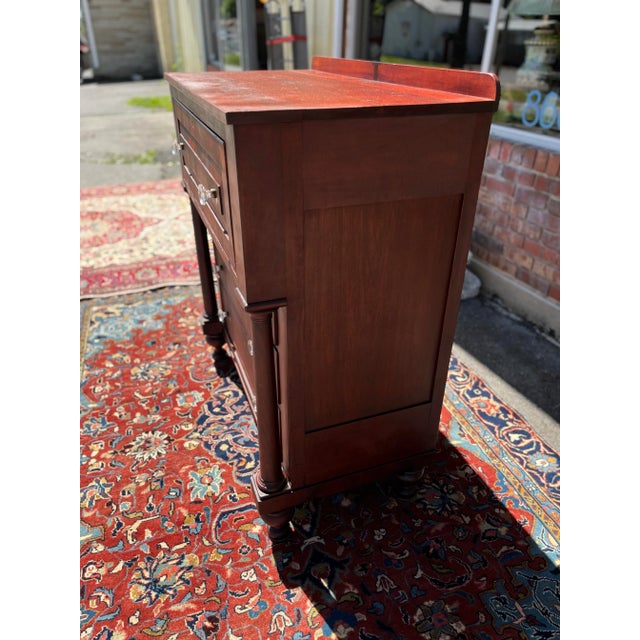 Mid 19th Century American Empire Butler’s Desk For Sale - Image 6 of 7