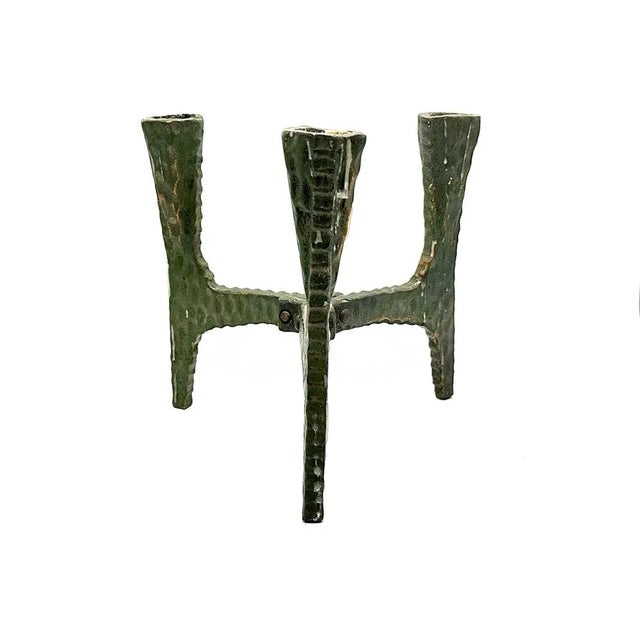 Brutalist Polish Copper Candleholder, 1970s, in Flawless conditions. Designed 1970 to 1979