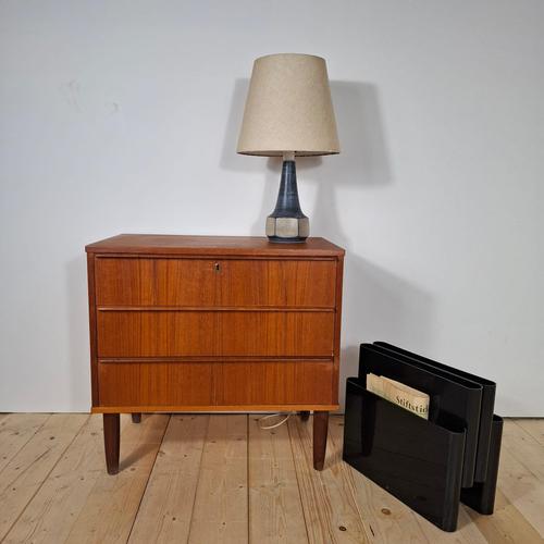 Mid-Century Modern Danish Teak 3-Drawer Chest, 1960s For Sale - Image 9 of 9