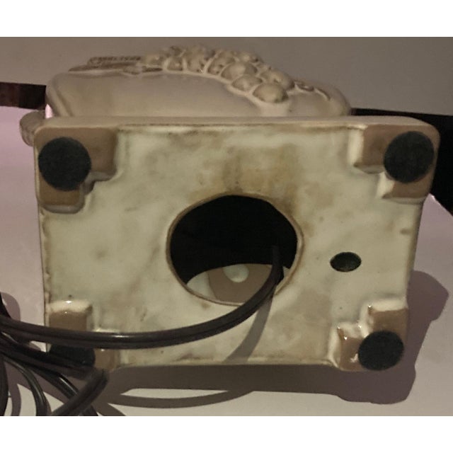 2000s Ceramic Lamp Grape Motif Nos For Sale - Image 10 of 11