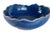 Blue Contemporary Thai Rustic Blue Wood-Ash Glazed Pottery Bowl For Sale - Image 8 of 10