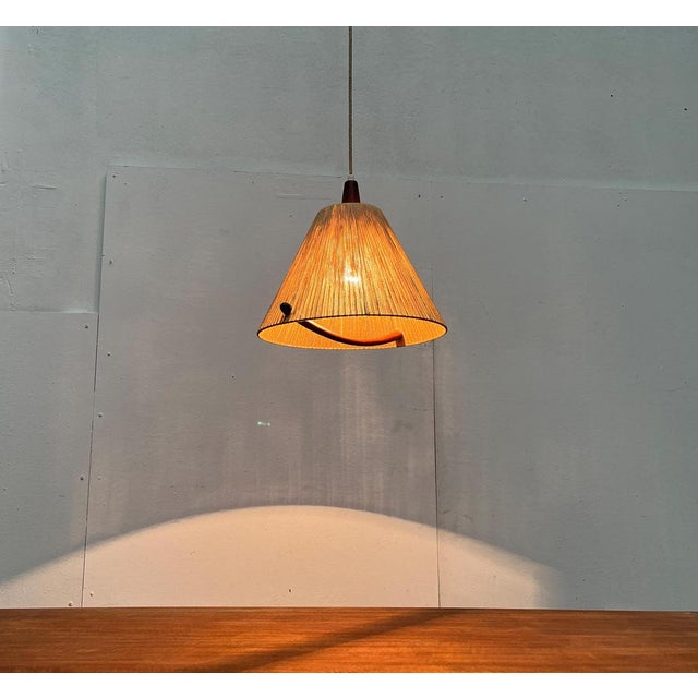 1960s Mid-Century Type 324 Teak Pendant Lamp from Temde, 1960s For Sale - Image 5 of 18
