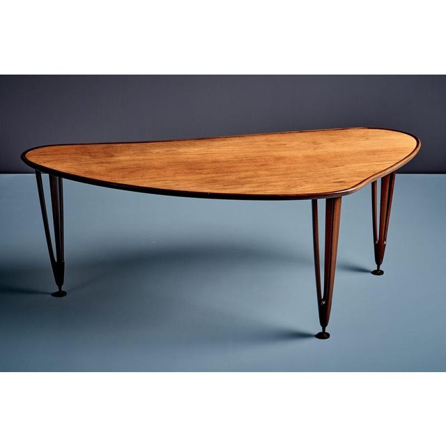 Triangular Teak Coffee Table from BC Møbler, Denmark, 1960s For Sale - Image 4 of 13