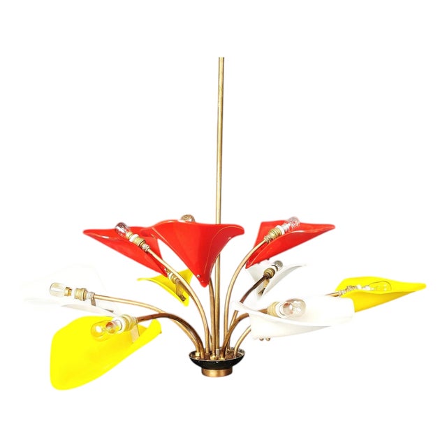 Vintage Italian Chandelier, 1960s For Sale