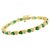 9 Ct Natural 18 Oval Stone Emerald & Diamond 14 Kt Yellow Gold Bracelet For Sale - Image 15 of 18