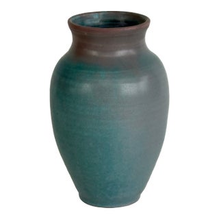 1980's Vintage MCM Studio Pottery Vase For Sale
