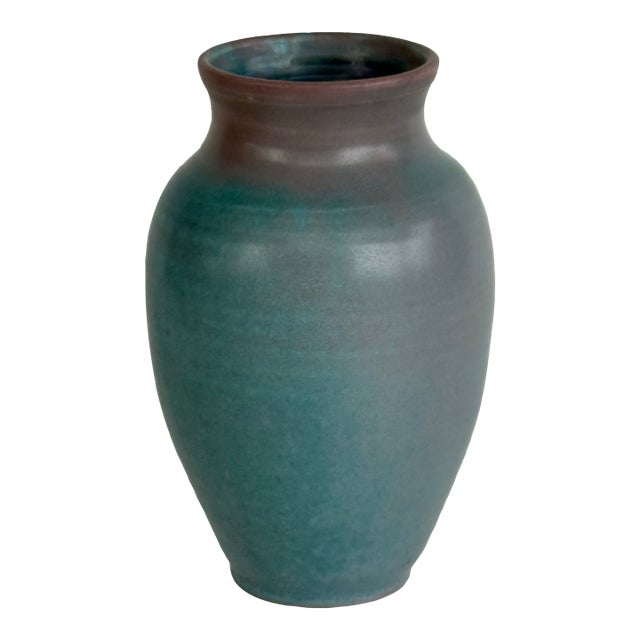 1980's Vintage MCM Studio Pottery Vase For Sale