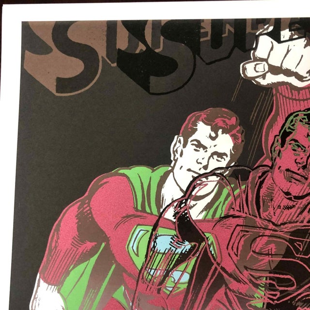 Printmaking Materials 1990s After Andy Warhol "Superman" Lithograph For Sale - Image 7 of 11