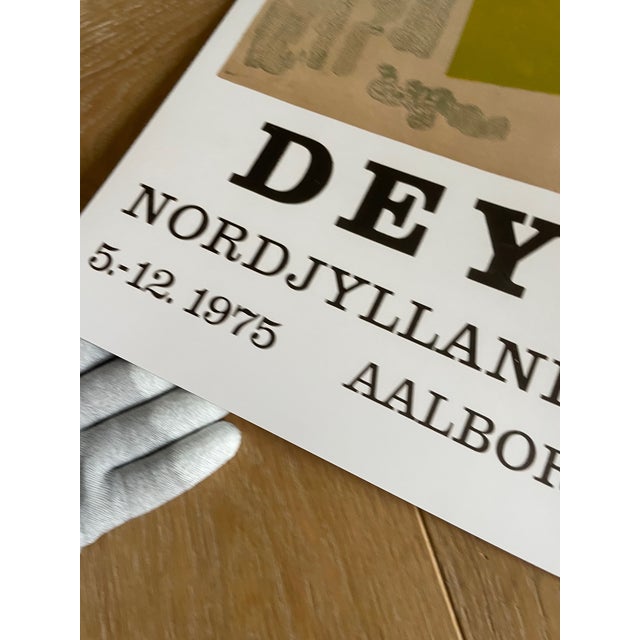 Abstract Jean Deyrolle (1911-1967), Exibition Poster From Nordjyllands Kunstmuseum, Printed in Denmark For Sale - Image 3 of 6