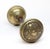 These Art Nouveau three fold door knobs were made by Reading in the 1905 catalog. It is part of the G-11600 Crofton group....
