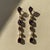 Amethyst & Pearl Drop Multi-Shape Earrings, Silver, Gold, Pair For Sale - Image 6 of 7