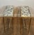 Maison Baguès 1940s Pair of brass side tables with oxidized mirror tops by Maison Baguès For Sale - Image 4 of 12
