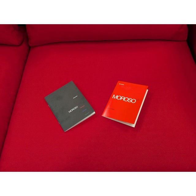 Metal Springfield 2-Seater Sofa in Red Fabric by Patricia Urquiola for Moroso, 2000s For Sale - Image 7 of 12