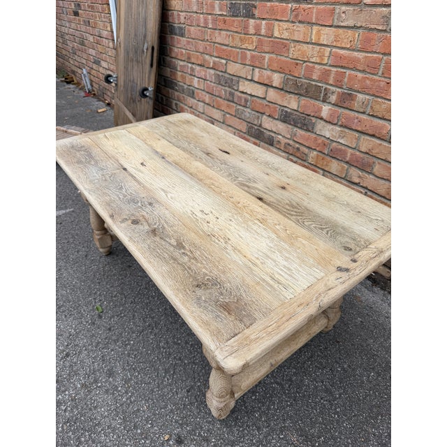 French 20th Century Scrubbed Coffee Table For Sale - Image 3 of 10