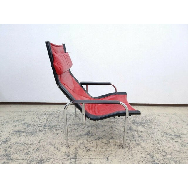1990s Leather Strässle Armchair by Hans Eichenberger For Sale - Image 5 of 12