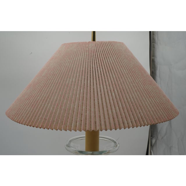 Traditional 1980s Speer Pair of Brass & Blown Glass Tower Lamps For Sale - Image 3 of 13