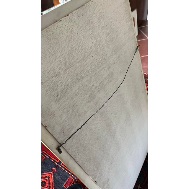 Glass Large 1980s Mirror Karl Springer Style Goatskin Finish - a Pair For Sale - Image 7 of 12