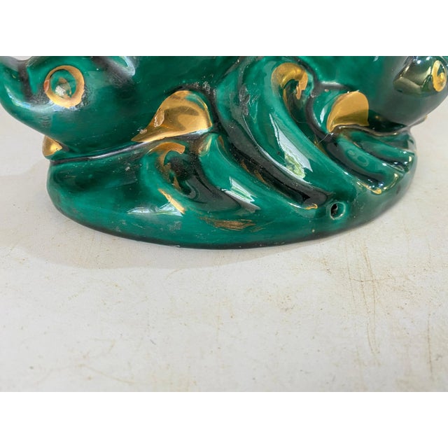 French Candleholder in Ceramic with Red Candles, France, 1970s, Set of 3 For Sale - Image 4 of 10