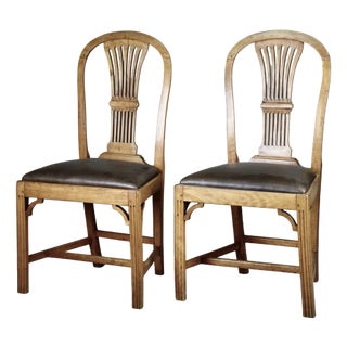 Set of Danish Gustavian Dining Chairs, 1790s For Sale