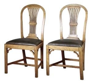 Set of Danish Gustavian Dining Chairs, 1790s