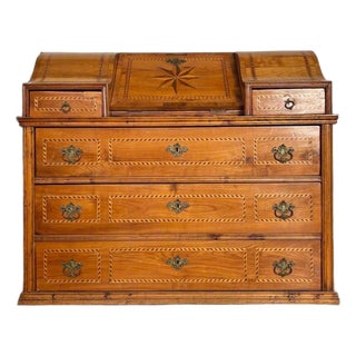 Antique Louis Seize Cherry Wood Secretaire with Secret Compartment, 1780 For Sale