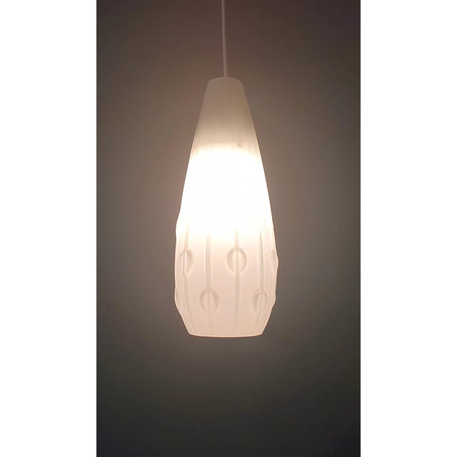 1960s Vintage Glass Pendant Light, 1960s For Sale - Image 5 of 6