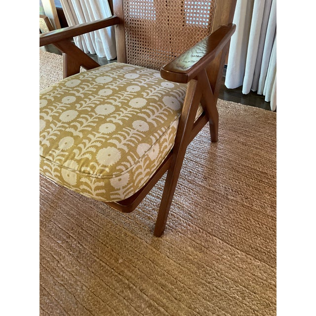 Hollywood at Home Hollywood at Home Chandigarh Chair With Penny Morrison Linen Cushion For Sale - Image 4 of 5
