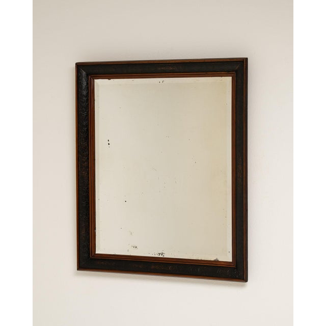 Bronze 19th Century France Bronze Wood Mirror For Sale - Image 8 of 8