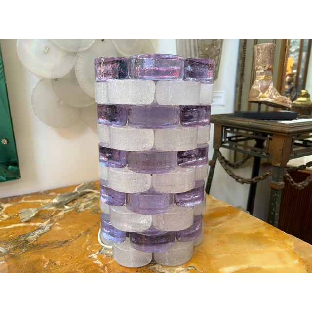 Glass Italian Modern Lamp by Albano Poli for Poliarte For Sale - Image 7 of 8